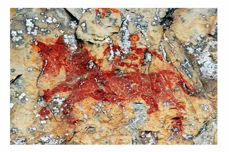 關嶺古夜郎馬馬崖壁畫